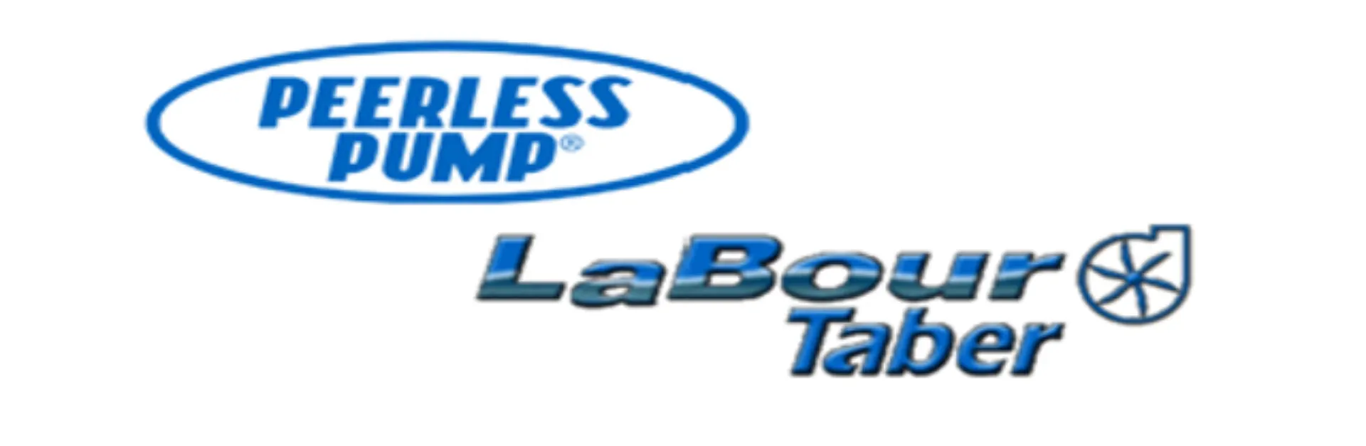 לוגו של חברת Peerless ו-LaBour Taber Process Pumps